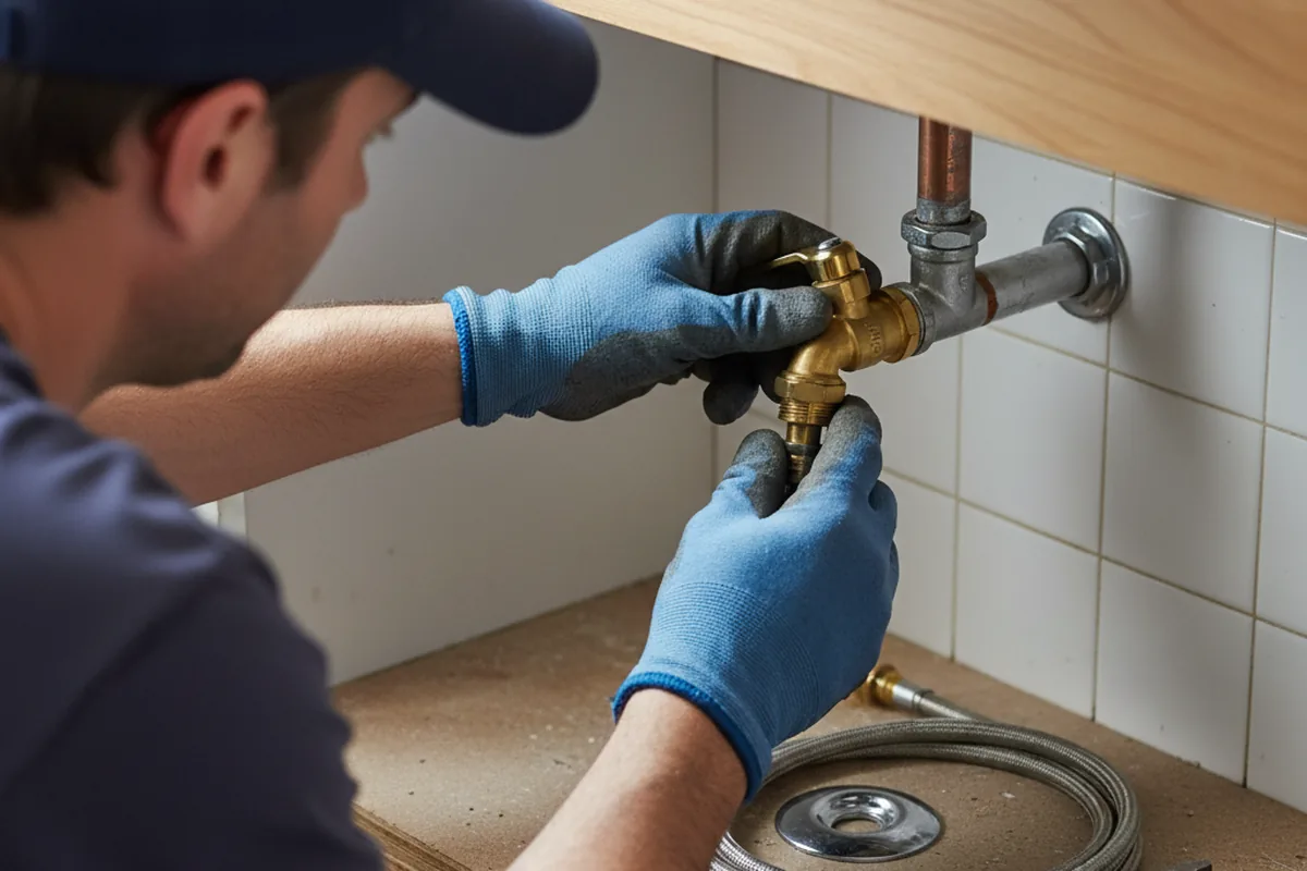 Shutoff valve and fitting work during Emergency Plumbing in Metaline